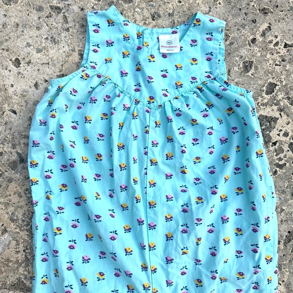 HANNA ANDERSSON floral jumpsuit size 85/2T - Picture 4 of 6